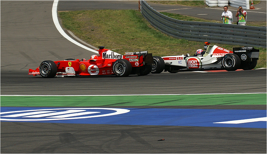 Barrichello und Button